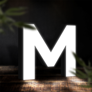 Voluminöse Buchstaben